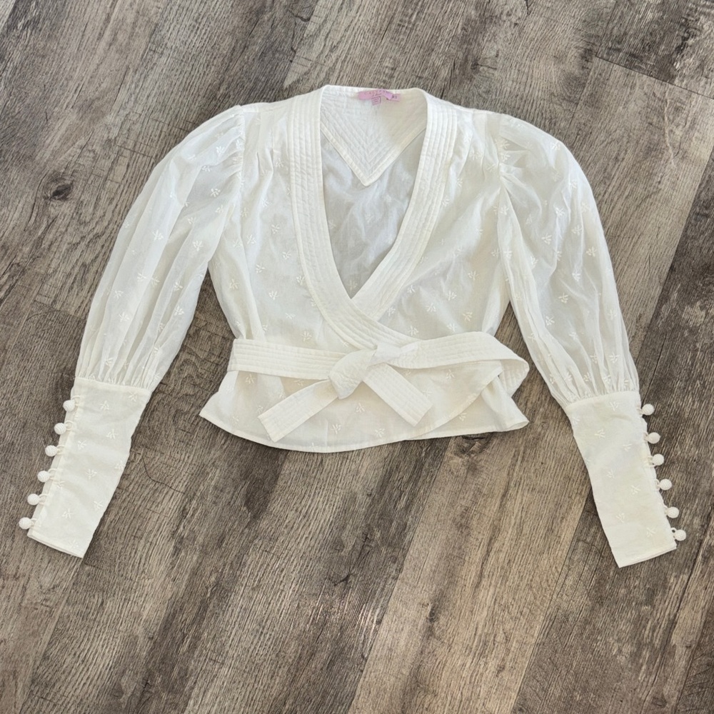 Calypso St Barth Wrap Blouse NWOT